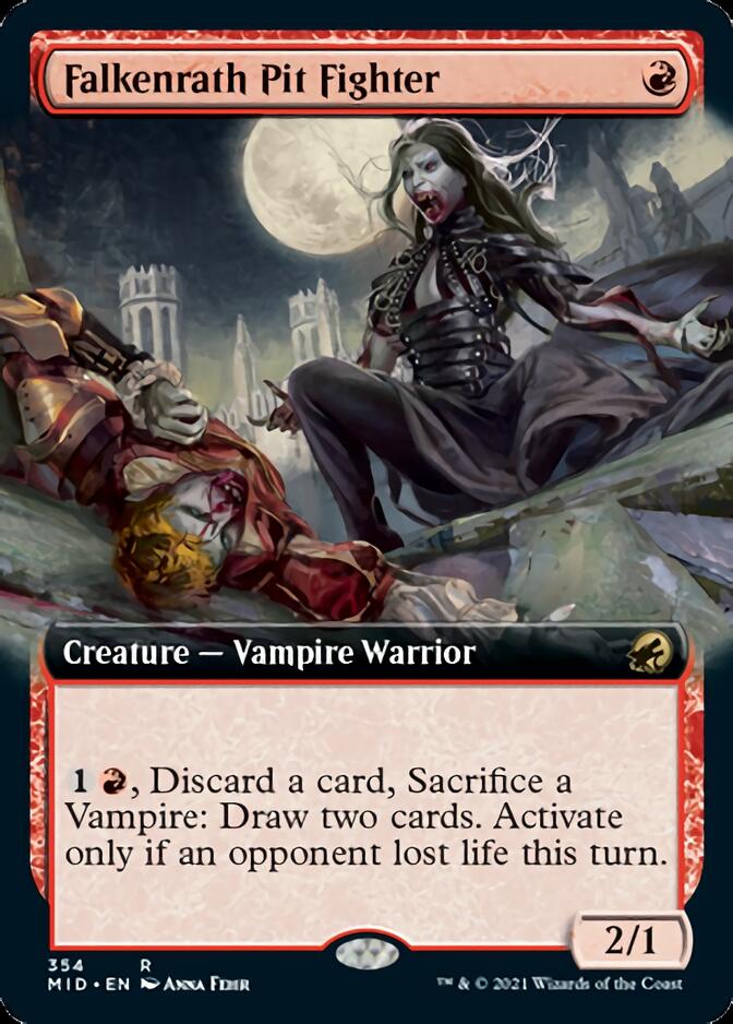 Falkenrath Pit Fighter (Extended Art) [Innistrad: Midnight Hunt] | Gam3 Escape