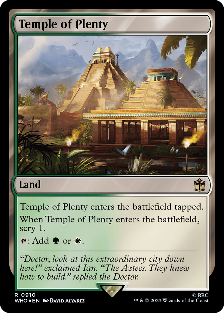 Temple of Plenty (Surge Foil) [Doctor Who] | Gam3 Escape