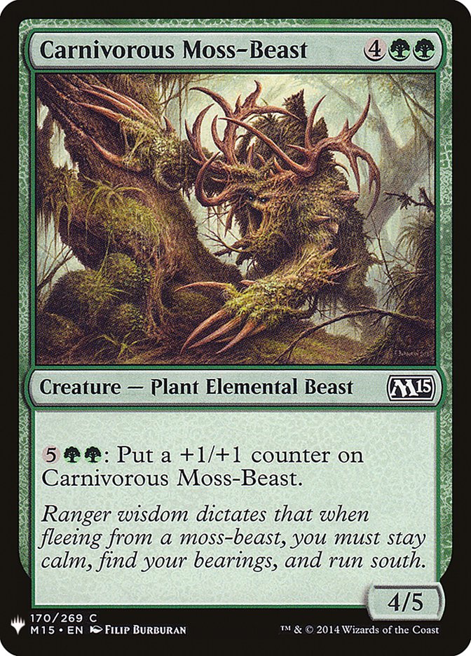 Carnivorous Moss-Beast [Mystery Booster] | Gam3 Escape
