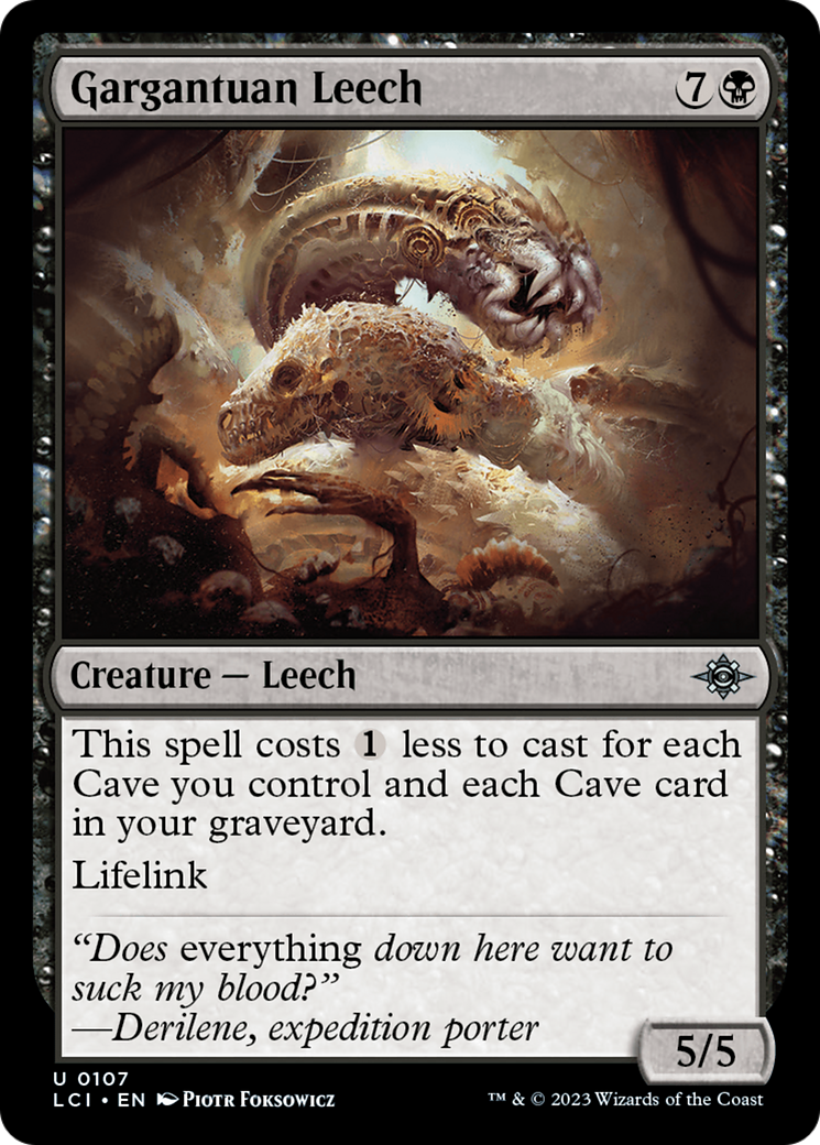 Gargantuan Leech [The Lost Caverns of Ixalan] | Gam3 Escape