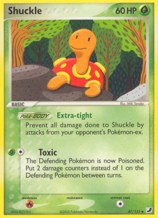 Shuckle (47/115) [EX: Unseen Forces] | Gam3 Escape