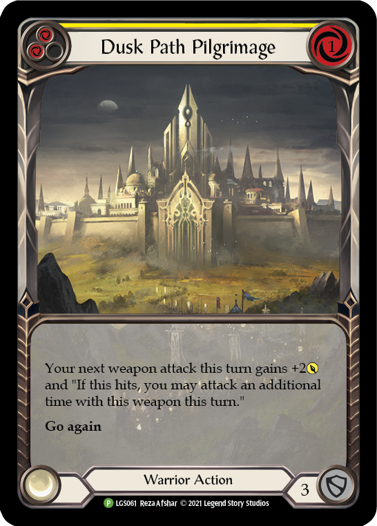 Dusk Path Pilgrimage (Yellow) [LGS061] (Promo)  Rainbow Foil | Gam3 Escape