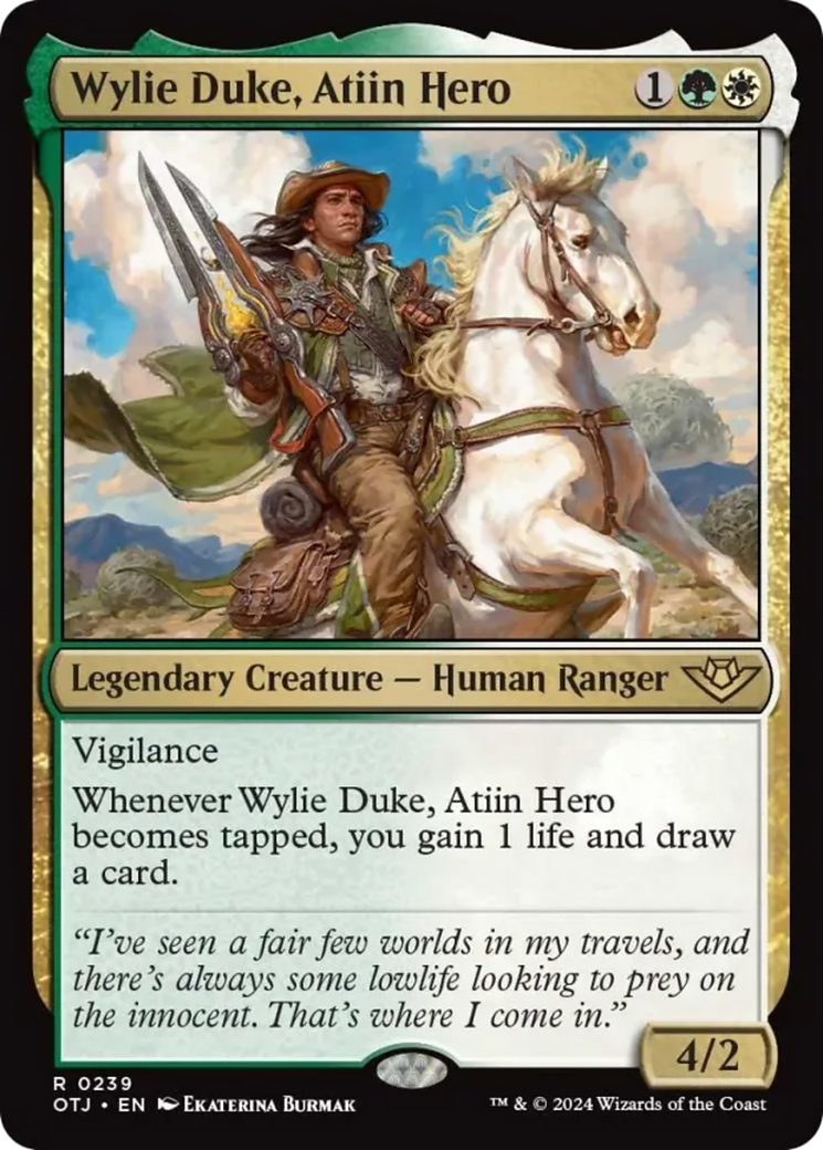 Wylie Duke, Atiin Hero [Outlaws of Thunder Junction] | Gam3 Escape