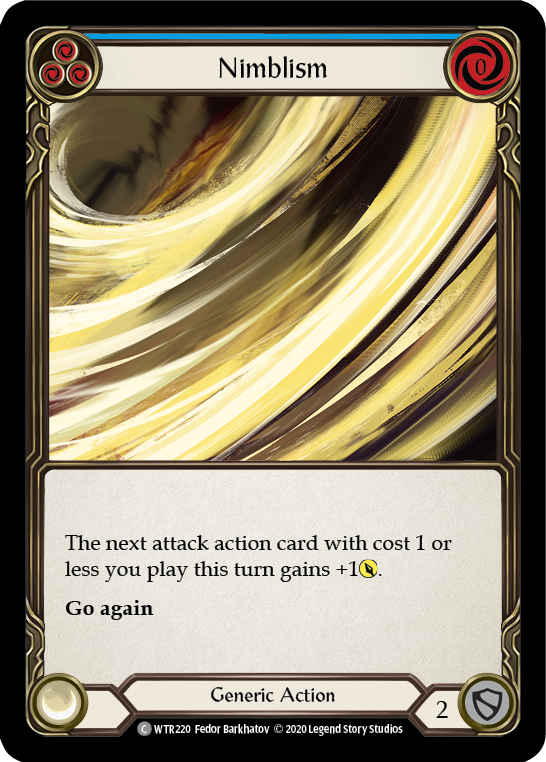 Nimblism (Blue) [U-WTR220] (Welcome to Rathe Unlimited)  Unlimited Rainbow Foil | Gam3 Escape