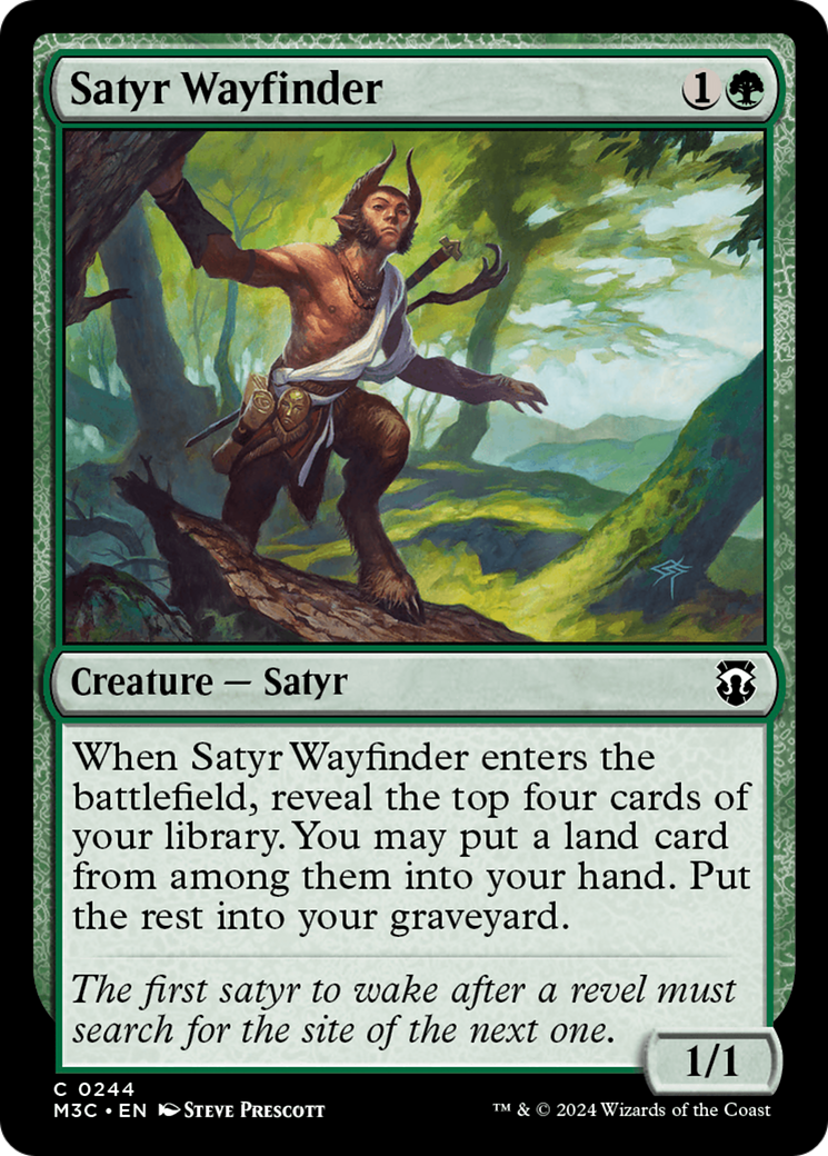 Satyr Wayfinder (Ripple Foil) [Modern Horizons 3 Commander] | Gam3 Escape