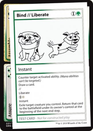 Bind // Liberate (2021 Edition) [Mystery Booster Playtest Cards] | Gam3 Escape