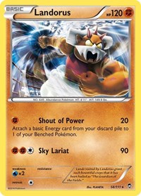 Landorus (58/111) (Theme Deck Exclusive) [XY: Furious Fists] | Gam3 Escape