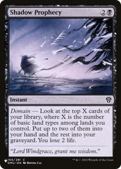 Shadow Prophecy [The List Reprints] | Gam3 Escape