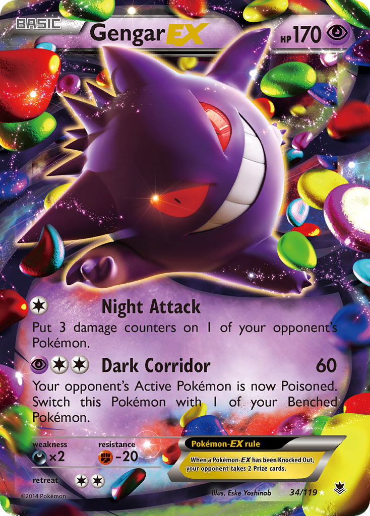 Gengar EX (34/119) [XY: Phantom Forces] | Gam3 Escape