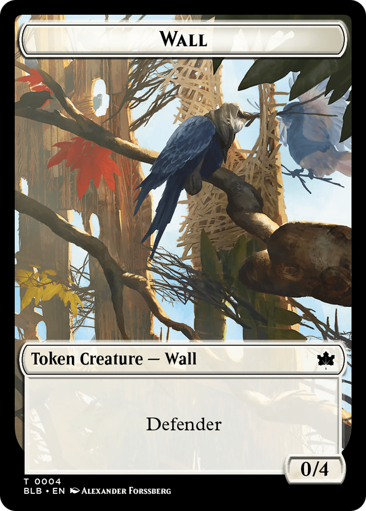 Wall // Intrepid Rabbit Double-Sided Token [Bloomburrow Tokens] | Gam3 Escape