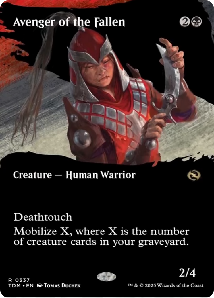 Avenger of the Fallen (Borderless) [Tarkir: Dragonstorm] | Gam3 Escape