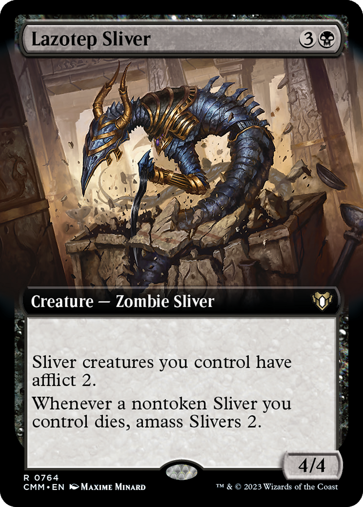 Lazotep Sliver (Extended Art) [Commander Masters] | Gam3 Escape