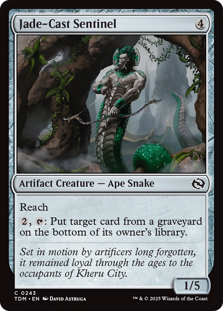 Jade-Cast Sentinel [Tarkir: Dragonstorm] | Gam3 Escape