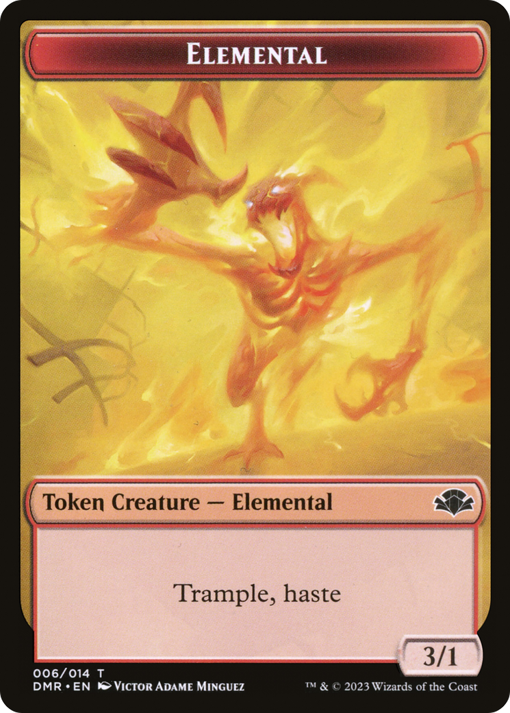 Elemental Token [Dominaria Remastered Tokens] | Gam3 Escape