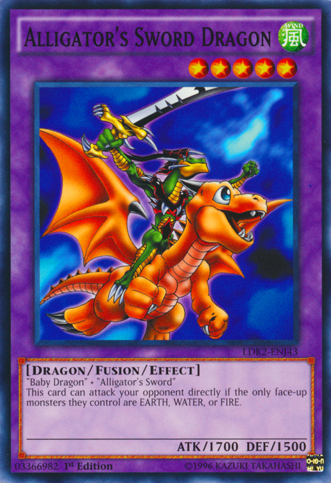 Alligator's Sword Dragon [LDK2-ENJ43] Common | Gam3 Escape