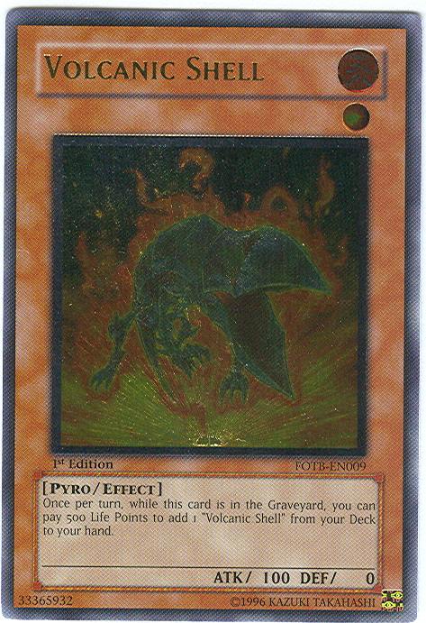 Volcanic Shell [FOTB-EN009] Ultimate Rare | Gam3 Escape