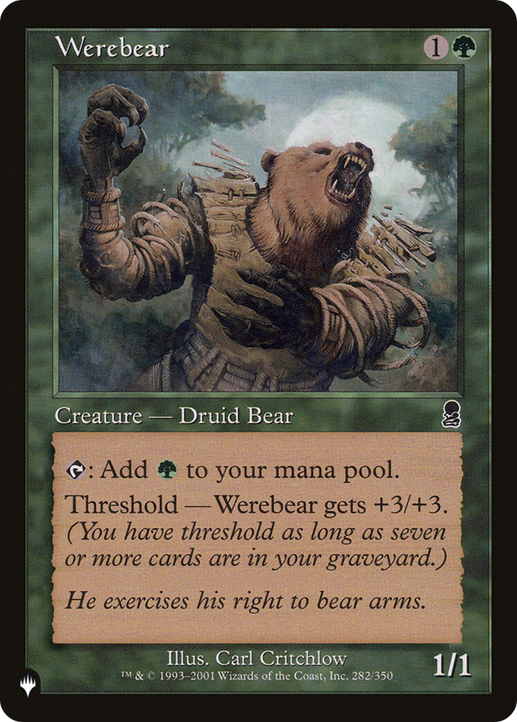 Werebear [The List Reprints] | Gam3 Escape