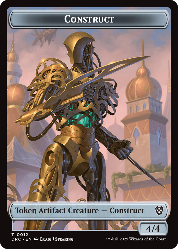 Construct // Golem (0013) Double-Sided Token [Aetherdrift Tokens] | Gam3 Escape