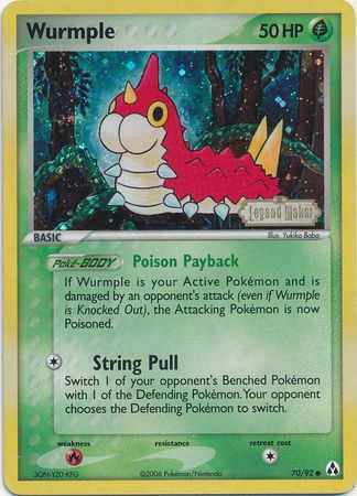 Wurmple (70/92) (Stamped) [EX: Legend Maker] | Gam3 Escape