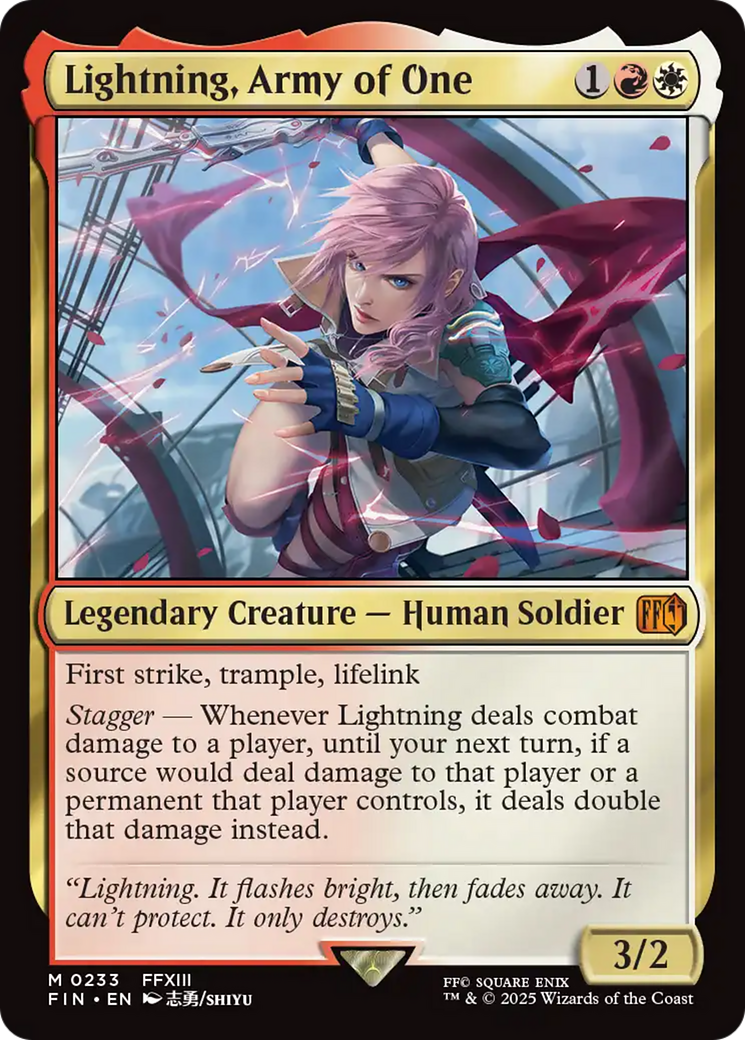Lightning, Army of One [FINAL FANTASY] | Gam3 Escape