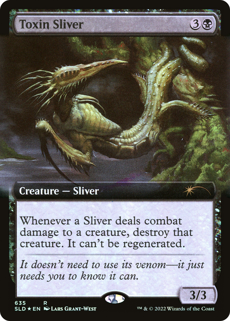 Toxin Sliver (Extended Art) [Secret Lair Drop Promos] | Gam3 Escape