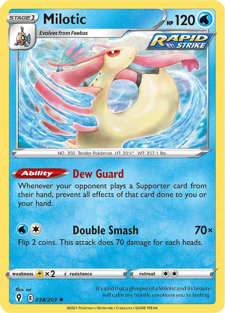 Milotic (038/203) [Sword & Shield: Evolving Skies] | Gam3 Escape