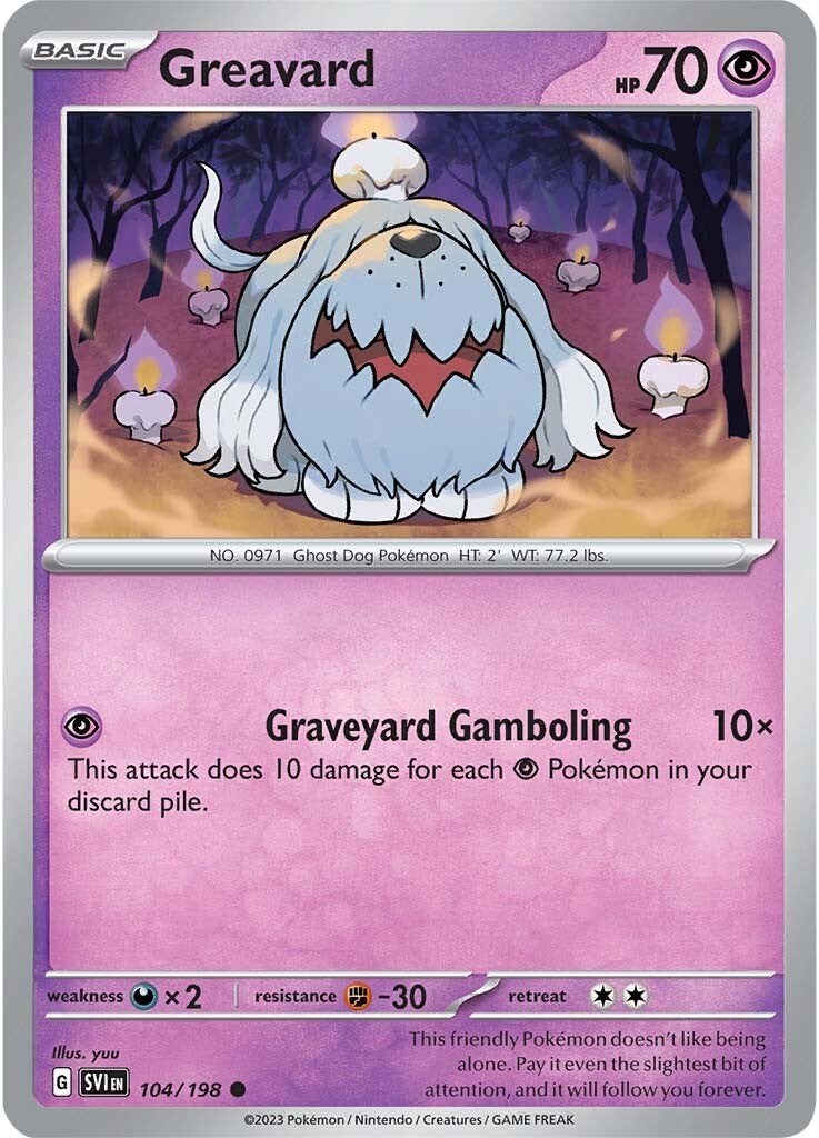 Greavard (104/198) [Scarlet & Violet: Base Set] | Gam3 Escape