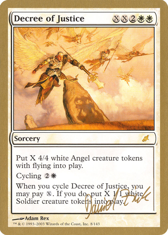 Decree of Justice (Daniel Zink) [World Championship Decks 2003] | Gam3 Escape