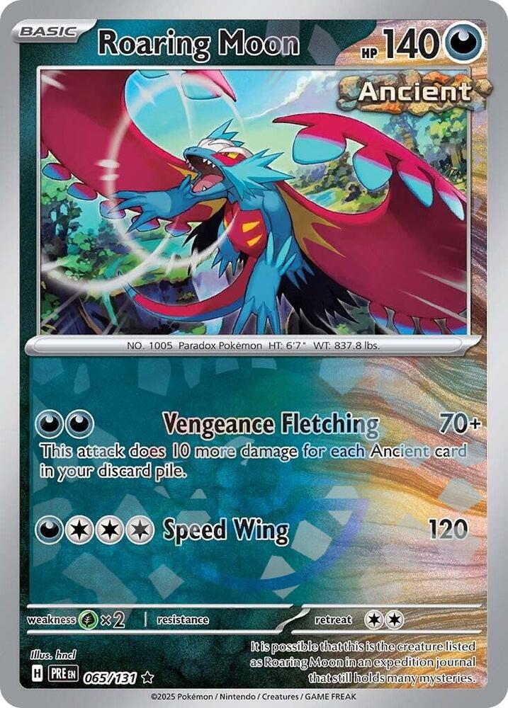 Roaring Moon (065/131) (Poke Ball Pattern) [Scarlet & Violet: Prismatic Evolutions] | Gam3 Escape