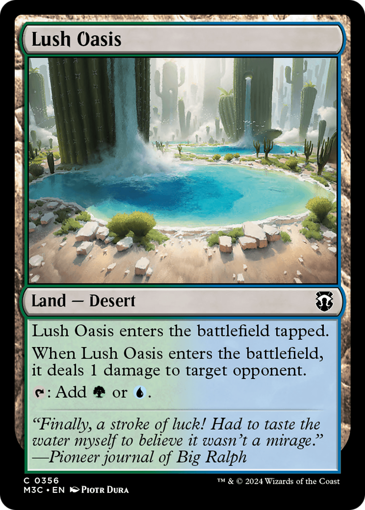 Lush Oasis (Ripple Foil) [Modern Horizons 3 Commander] | Gam3 Escape