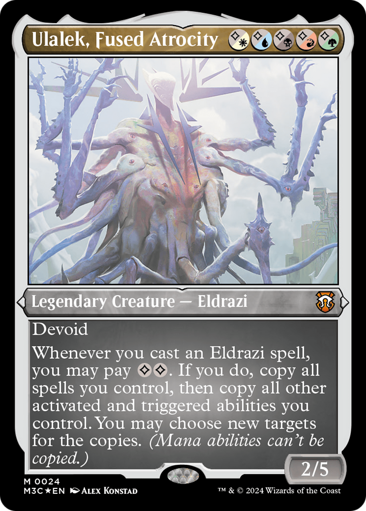 Ulalek, Fused Atrocity (Foil Etched) [Modern Horizons 3 Commander] | Gam3 Escape