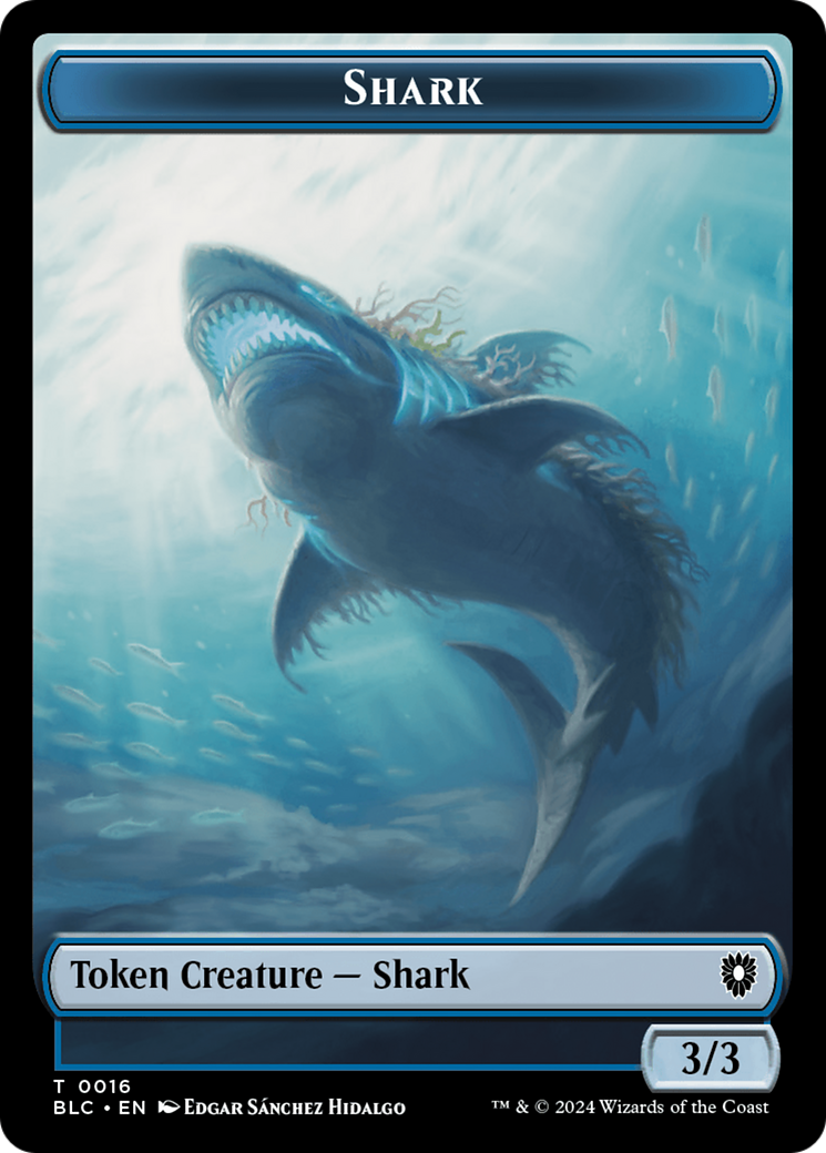 Elemental // Shark Double-Sided Token [Bloomburrow Commander Tokens] | Gam3 Escape