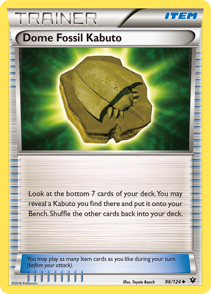 Dome Fossil Kabuto (96/124) [XY: Fates Collide] | Gam3 Escape