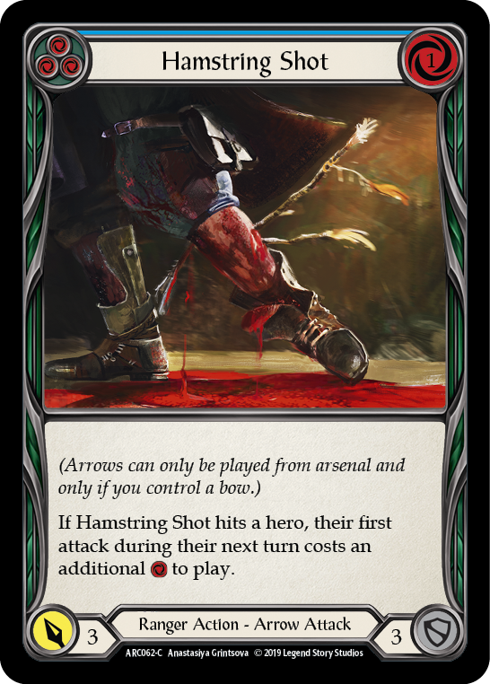 Hamstring Shot (Blue) [ARC062-C] (Arcane Rising)  1st Edition Rainbow Foil | Gam3 Escape