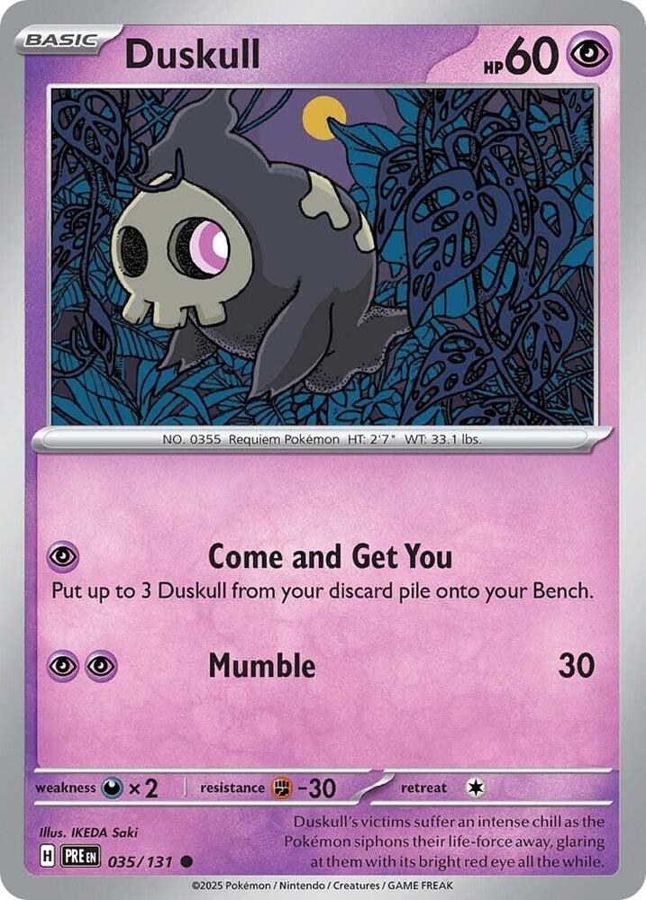 Duskull (035/131) [Scarlet & Violet: Prismatic Evolutions] | Gam3 Escape