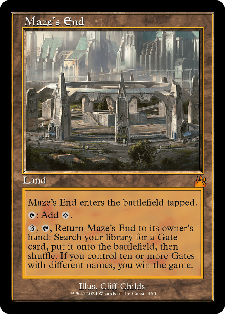 Maze's End (Retro Frame) [Ravnica Remastered] | Gam3 Escape