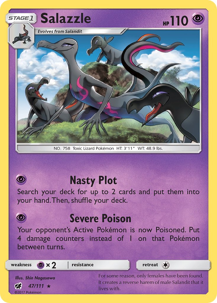 Salazzle (47/111) (Theme Deck Exclusive) [Sun & Moon: Crimson Invasion] | Gam3 Escape