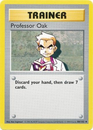 Professor Oak (88/102) [Base Set Shadowless Unlimited] | Gam3 Escape