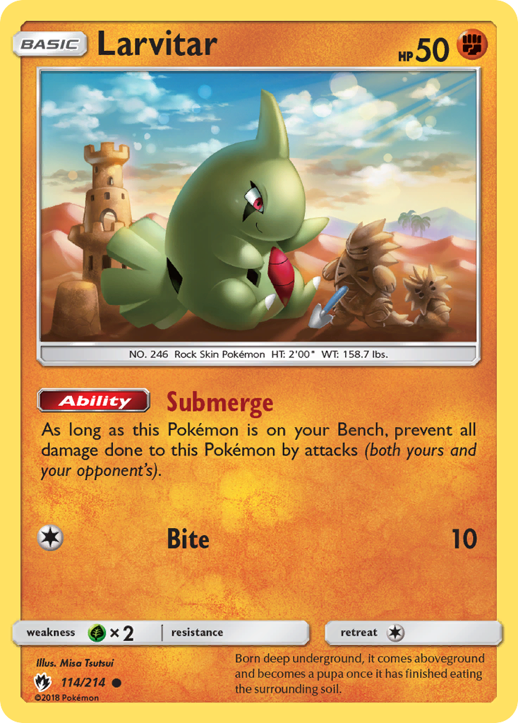 Larvitar (114/214) [Sun & Moon: Lost Thunder] | Gam3 Escape