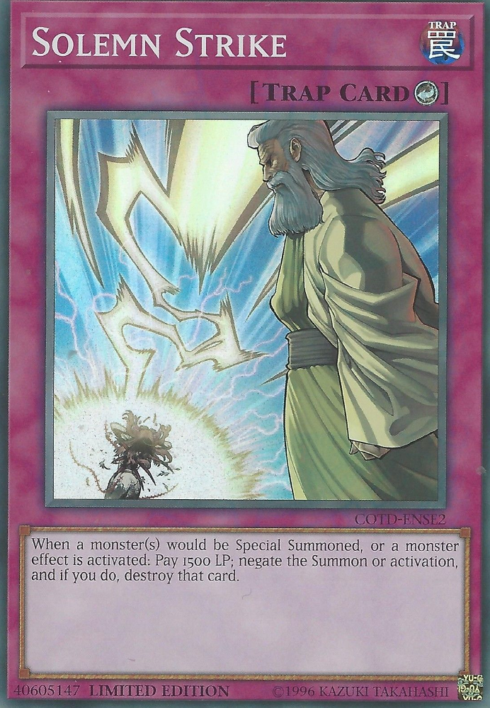 Solemn Strike [COTD-ENSE2] Super Rare | Gam3 Escape