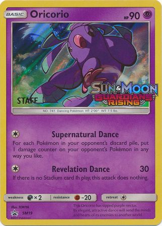 Oricorio (SM19) (Staff Prerelease Promo) [Sun & Moon: Black Star Promos] | Gam3 Escape