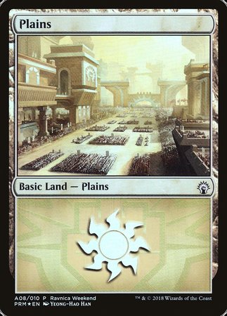 Plains - Boros (A08) [GRN Ravnica Weekend] | Gam3 Escape