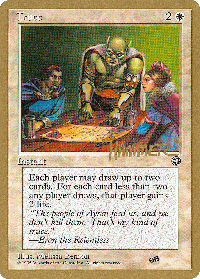 Truce (Shawn "Hammer" Regnier) (SB) [Pro Tour Collector Set] | Gam3 Escape