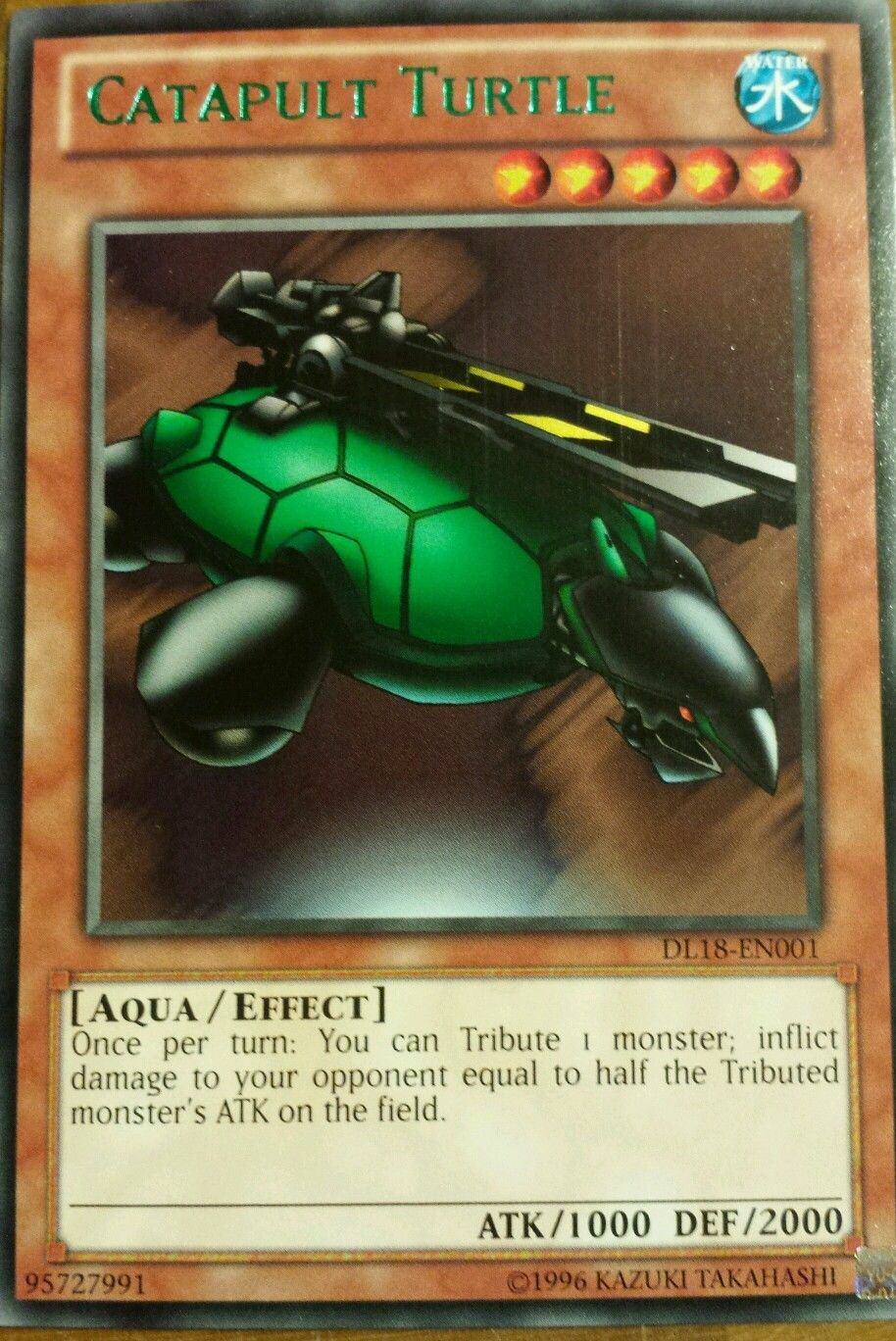 Catapult Turtle (Green) [DL18-EN001] Rare | Gam3 Escape