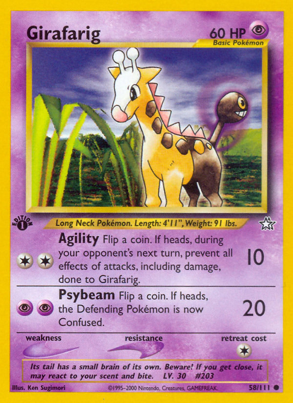 Girafarig (58/111) [Neo Genesis 1st Edition] | Gam3 Escape