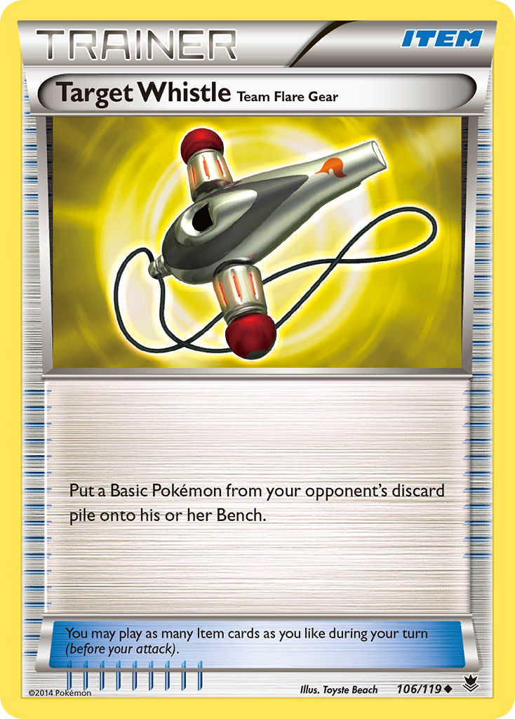 Target Whistle Team Flare Gear (106/119) [XY: Phantom Forces] | Gam3 Escape