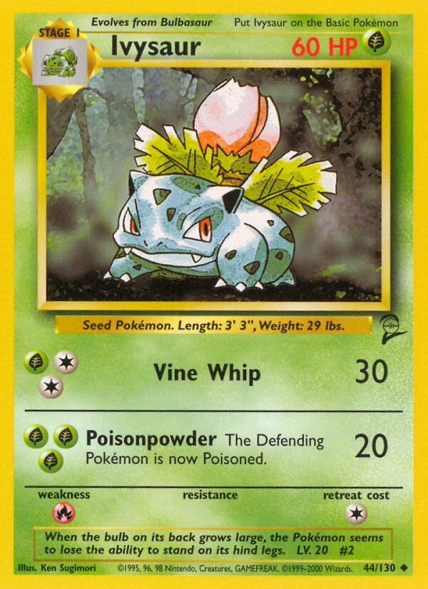 Ivysaur (44/130) [Base Set 2] | Gam3 Escape