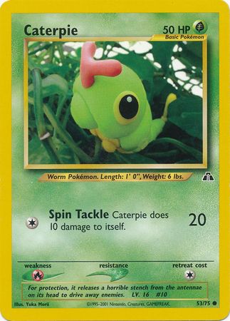 Caterpie (53/75) [Neo Discovery Unlimited] | Gam3 Escape