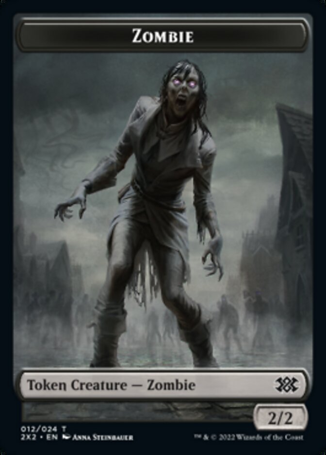 Zombie // Treasure Double-sided Token [Double Masters 2022 Tokens] | Gam3 Escape