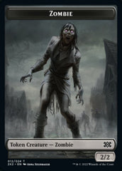 Zombie // Phyrexian Golem Double-sided Token [Double Masters 2022 Tokens] | Gam3 Escape